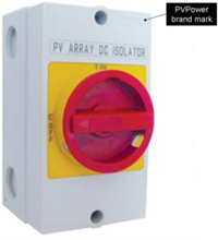 PV Power Branded DC Isolator