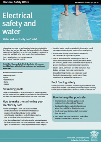 Electrical safety and water