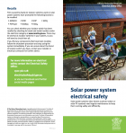 Solar power system electrical safety