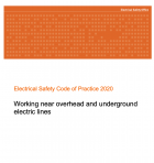 Electrical safety code of practice 2020 - Working near overhead and underground electric lines