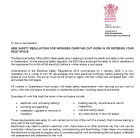 ED letter - New Safety Regulations for Workers in Domestic Roof Spaces