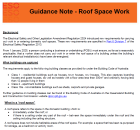 Guidance note roof space work 2025 thumbnail (PDF, 206KB)