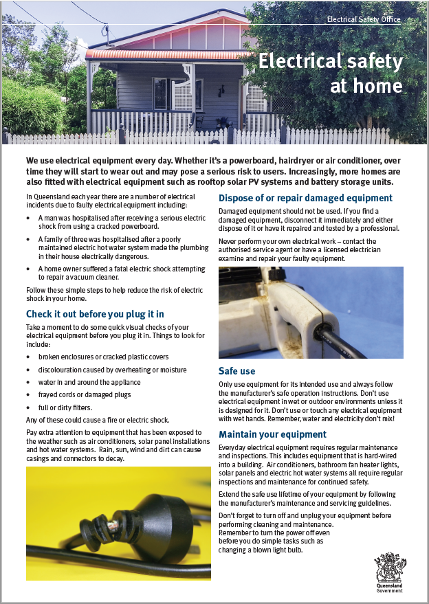 Electrical safety at home
